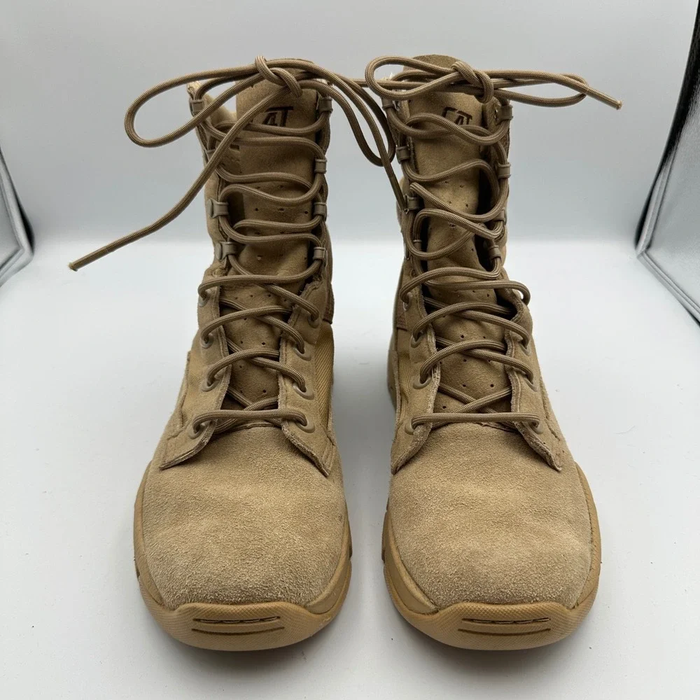 Rocky Outdoor Gear C4Trainer Tan Suede Leather Military‎ Tactical Boots Mens 5.5